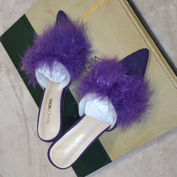 👣MELANTHA🩵 Feather Mules - Picture 7 of 16